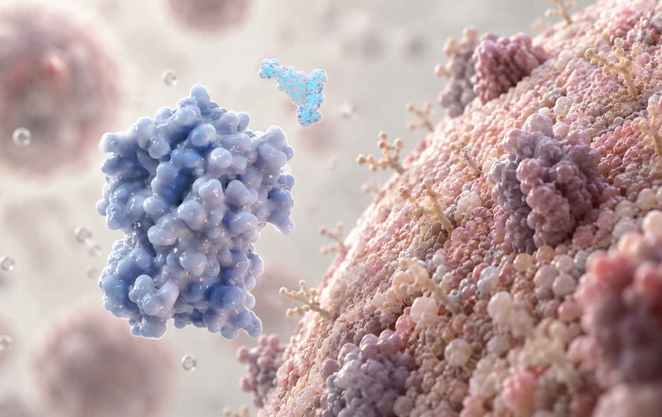 Artistic 3D representation of an MEK Inhibitor